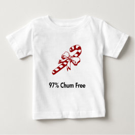 Camiseta Para Bebê Candy Cane 97% Chum