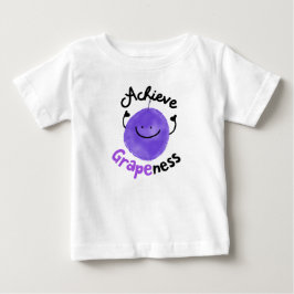 Camiseta Para Bebê Caneta de Uvas Positivas - Obtenha a Gráficidade