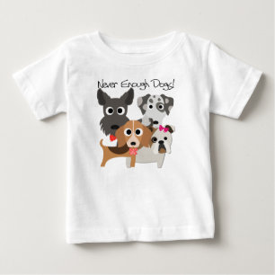 Camiseta Para Bebê Caninos Nunca Suficientes