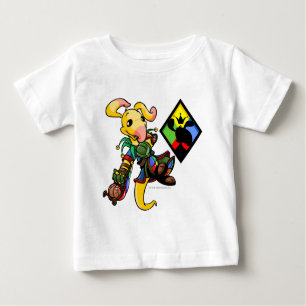 Camiseta Para Bebê Capitão 1 da equipe da ilha de Roo