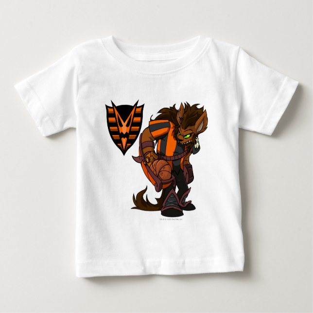 Camiseta Para Bebê Capitão 1 da equipe de Woods Haunted (Frente)