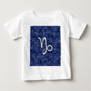 Camiseta Para Bebê Capricórnio Zodiac - Sinal na Camuflagem Digital d