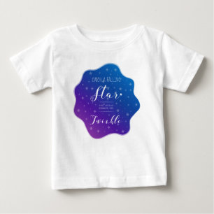 Camiseta Para Bebê Capturar uma estrela em queda