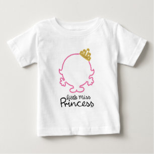 Camiseta Para Bebê Cara vazia pequena da senhorita princesa  