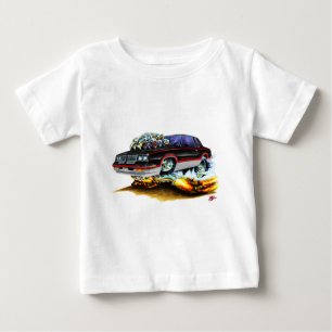Camiseta Para Bebê Carro 1984-88 Preto-Cinzento dos velhos de Hurst