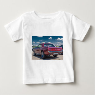 Camiseta Para Bebê Carro Esportivo Mustang Vermelho Músculo Motor Eng
