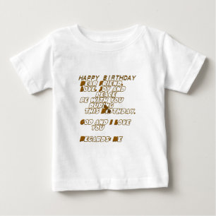 Camiseta Para Bebê Cartão de aniversário para um amigo cristão