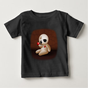 Camiseta Para Bebê Cartoon Doll Voodoo Apaixonado