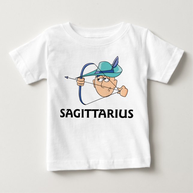 Camiseta Para Bebê Cartoon Sagittarius Archer (Frente)