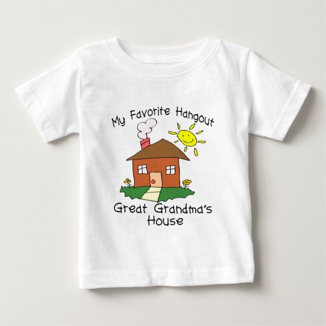 Camiseta Para Bebê Casa da Vovó Favorita (Frente)
