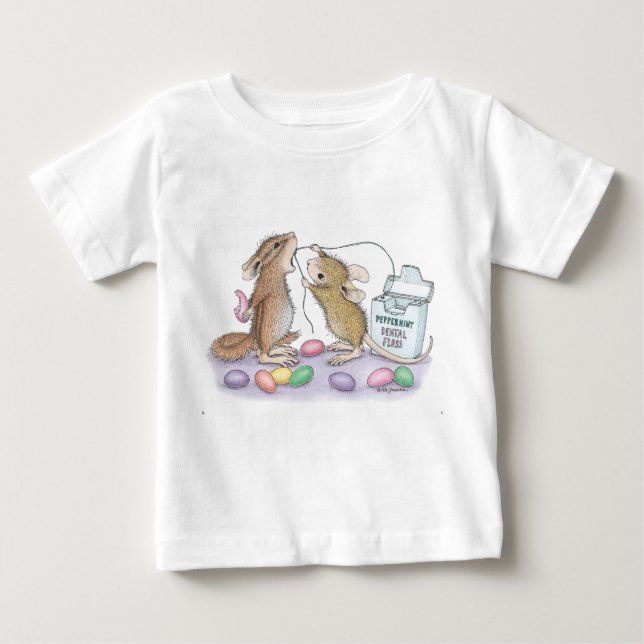 Camiseta Para Bebê Casa-Rato Designs® - roupa (Frente)
