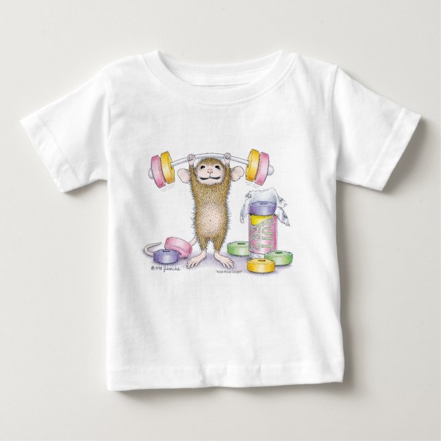 Camiseta Para Bebê Casa-Rato Designs® - roupa (Frente)