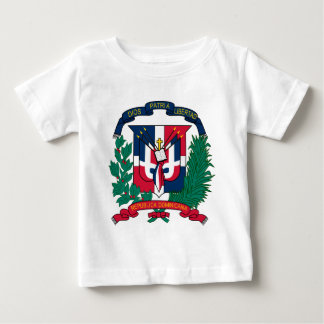 Camiseta Para Bebê casaco de armas da República Dominicana