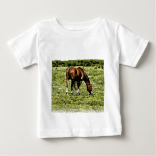Camiseta Para Bebê Cavalo da azeda
