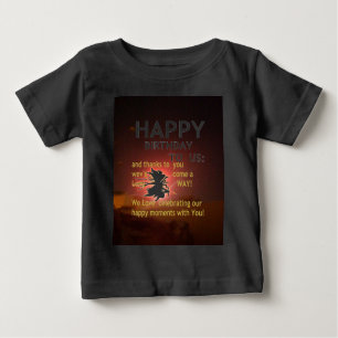 Camiseta Para Bebê Celebração do Fireworks com mensagem de agradecime
