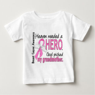 Camiseta Para Bebê Céu necessário um cancro da mama da avó do her
