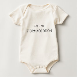 Camiseta Para Bebê Chame-me de Stormageddon