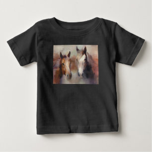 Camiseta Para Bebê Chamejando o oeste