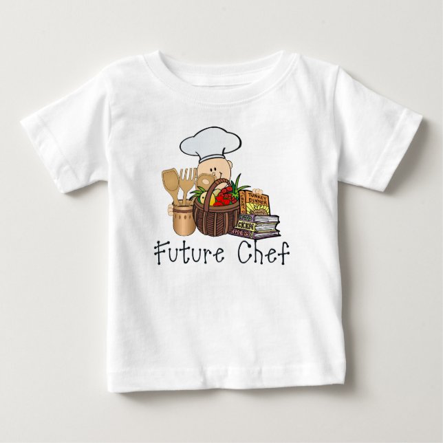 Camiseta Para Bebê Chef Futuro (Frente)