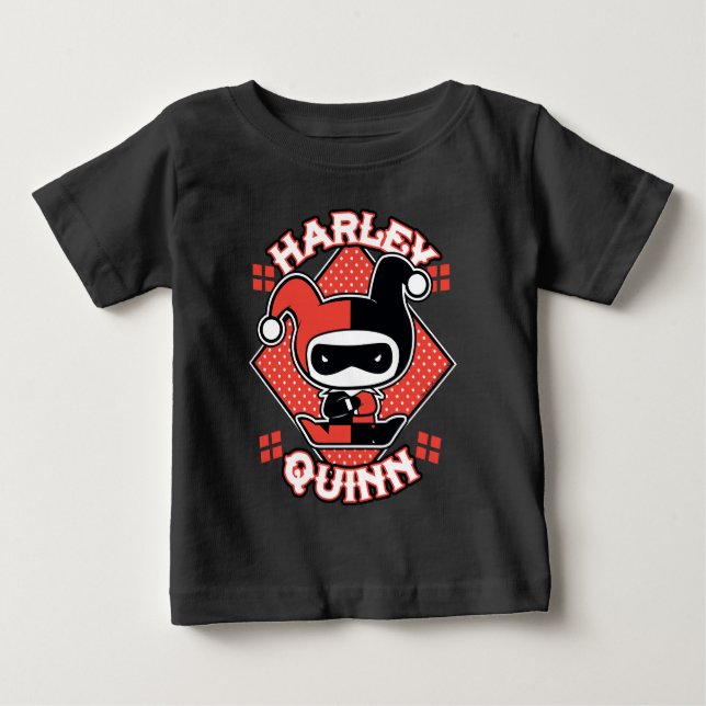 Camiseta Para Bebê Chibi Harley Quinn Splits (Frente)