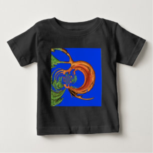 Camiseta Para Bebê Chic Round Hakuna Matata Marinho Blue coleção