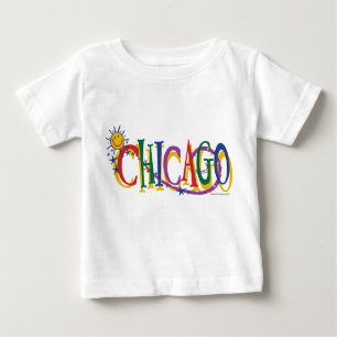 Camiseta Para Bebê Chicago-Com-SUn — KIDS