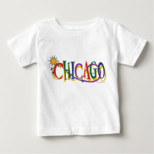 Camiseta Para Bebê Chicago-Com-SUn---MIÚDOS