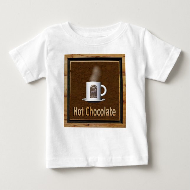 Camiseta Para Bebê Chocolate Quente (Frente)