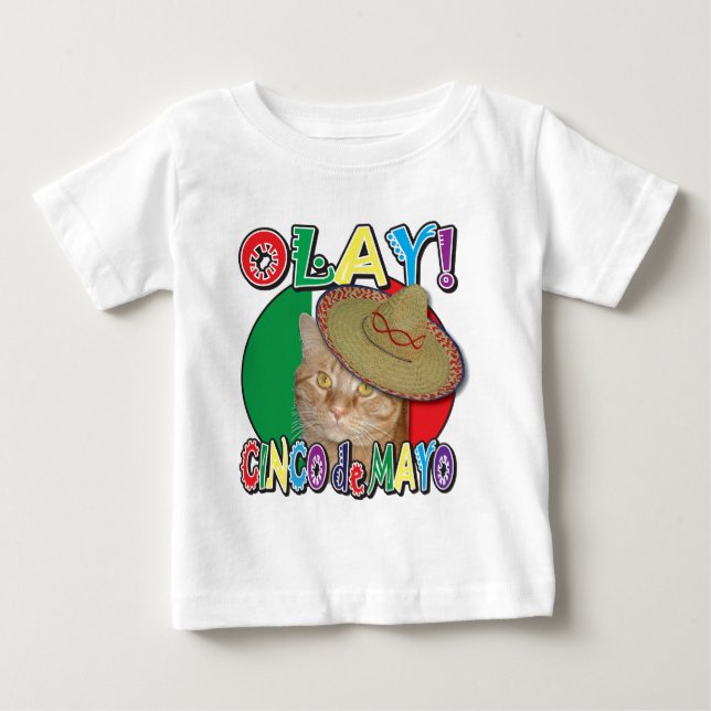 Camiseta Para Bebê Cinco de Mayo (Frente)