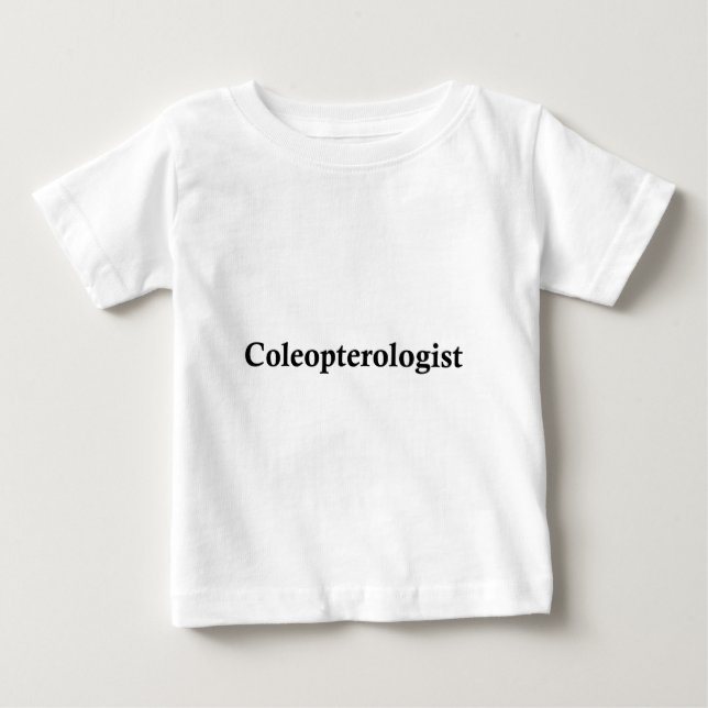 Camiseta Para Bebê Coleopterologist (Frente)