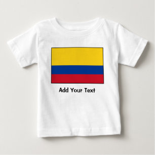 Camiseta Para Bebê Colômbia – Bandeira Colombiana