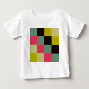 Camiseta Para Bebê Color Squares