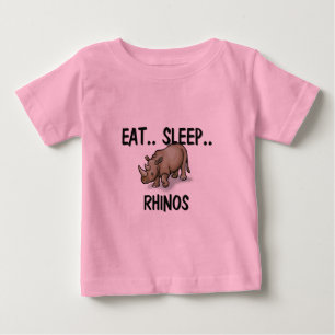 Camiseta Para Bebê Coma RHINOS do sono