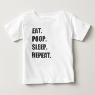 Camiseta Para Bebê Coma. Tombadilho. Sono. Repetição