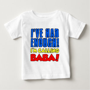 Camiseta Para Bebê Comeu bastante babá de chamada