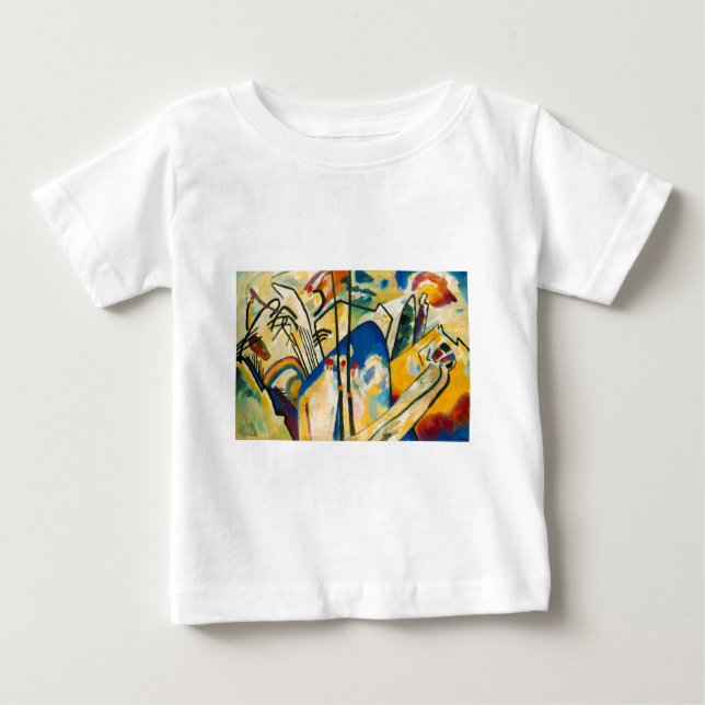 Camiseta Para Bebê Composição IV de Kandinsky (Frente)