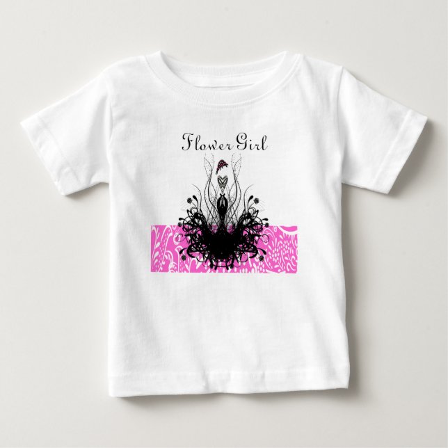 Camiseta Para Bebê Convites, folhetos e adesivos à moda (Frente)