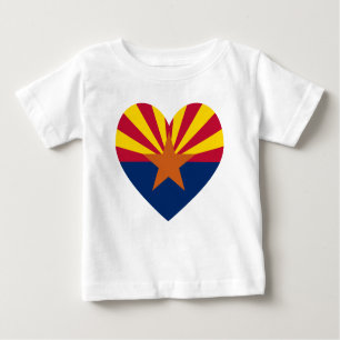 Camiseta Para Bebê Coração arizona