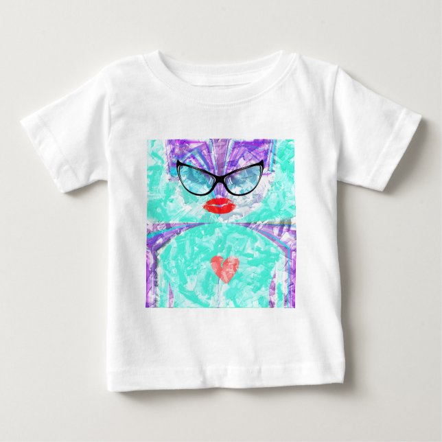 Camiseta Para Bebê Coração perfeito (Frente)
