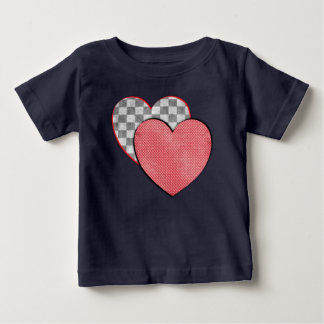 Camiseta Para Bebê Corações, Criança, Coração Orgânica