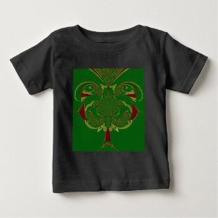 Camiseta Para Bebê Coroa Verde
