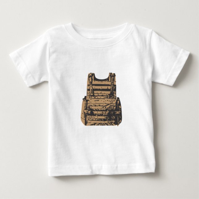 Camiseta Para Bebê Corpo Armor incorporado (Frente)