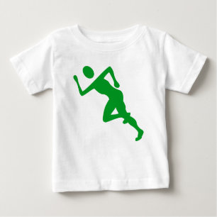 Camiseta Para Bebê Corrente - Verde-Grama