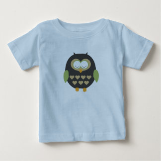 Camiseta Para Bebê Coruja dormindo