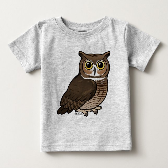 Camiseta Para Bebê Coruja excelente (Frente)