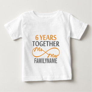 Camiseta Para Bebê Costume, Sr. e Sra. 6