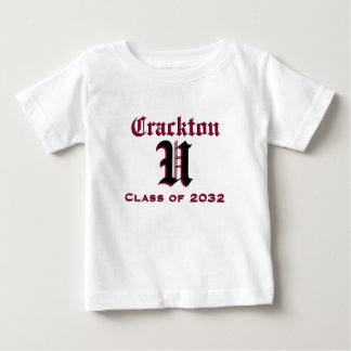 Camiseta Para Bebê Crackton U para miúdos - classe de 2032