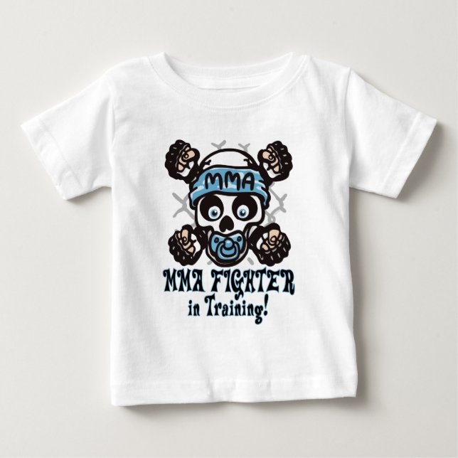 Camiseta Para Bebê Crânio e Binky do Muttahida Majlis-E-Amal (Frente)