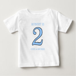Camiseta Para Bebê Criança De Aniversário De 2 Anos Muito Legal Para