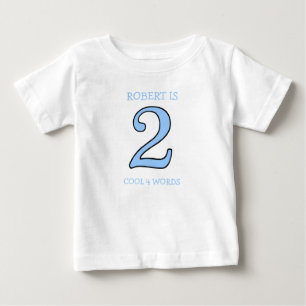 Camiseta Para Bebê Criança De Aniversário De 2 Anos Muito Legal Para 